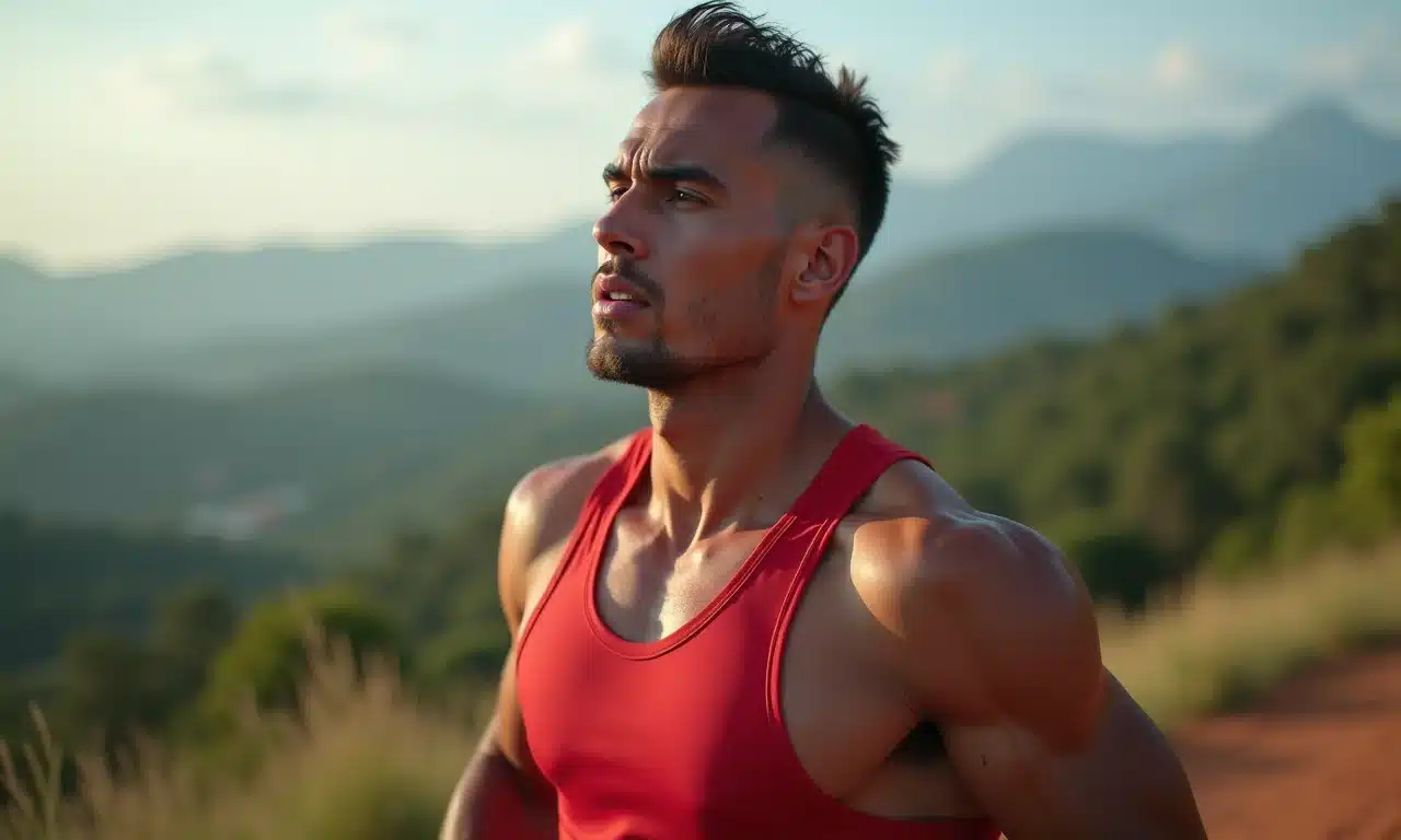Atleta retomando o treinamento rapidamente, mostrando a vantagem da memória muscular.